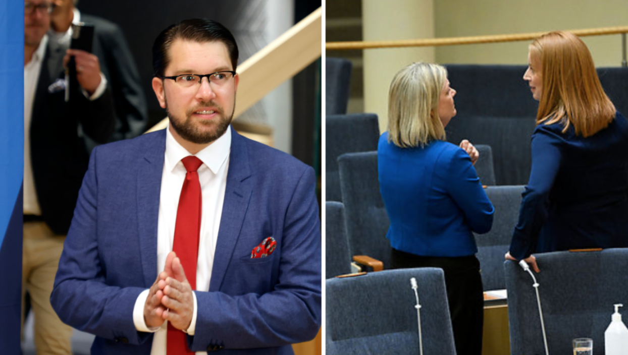 TT, Sverigedemokraterna, Annie Lööf, Valet 2022, Jimmie Åkesson, Magdalena Andersson